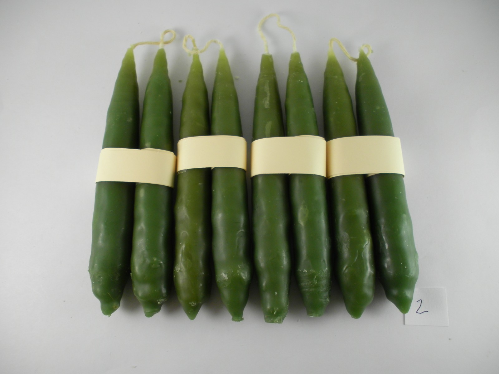 4 Pair Hand Dipped Taper Candles 5 In. Primitive Rustic Handmade Candles Scented