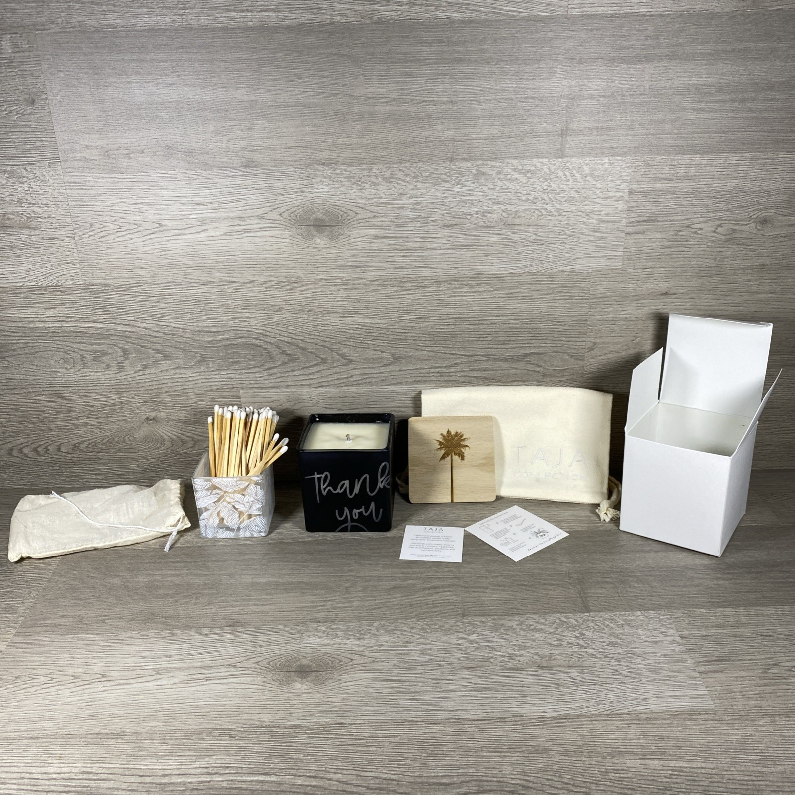 Taja Collection – Candle And Match Set Classic Florals Fragrance – New Miami FL