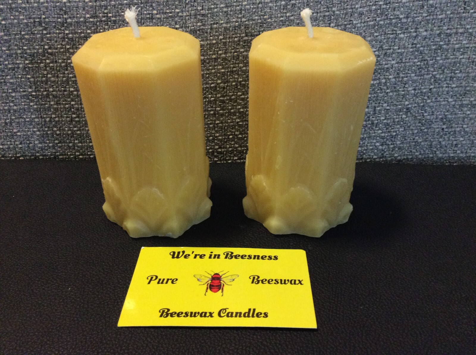 Pure Organic Beeswax Canada (Garden Leaves Pillar)