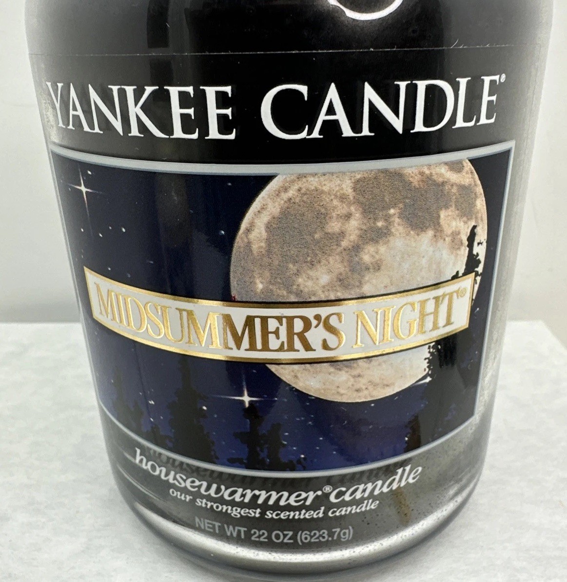 Yankee Candle MIDSUMMERS NIGHT 22oz Large Jar Original White Label Housewarmer