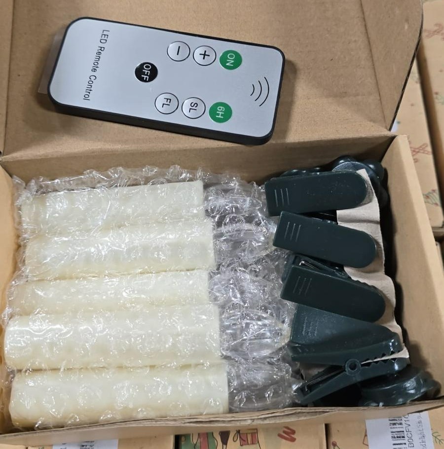 LED Candles Battery Operated Cordless LED Flickering Candles with Remote 10 Pcs