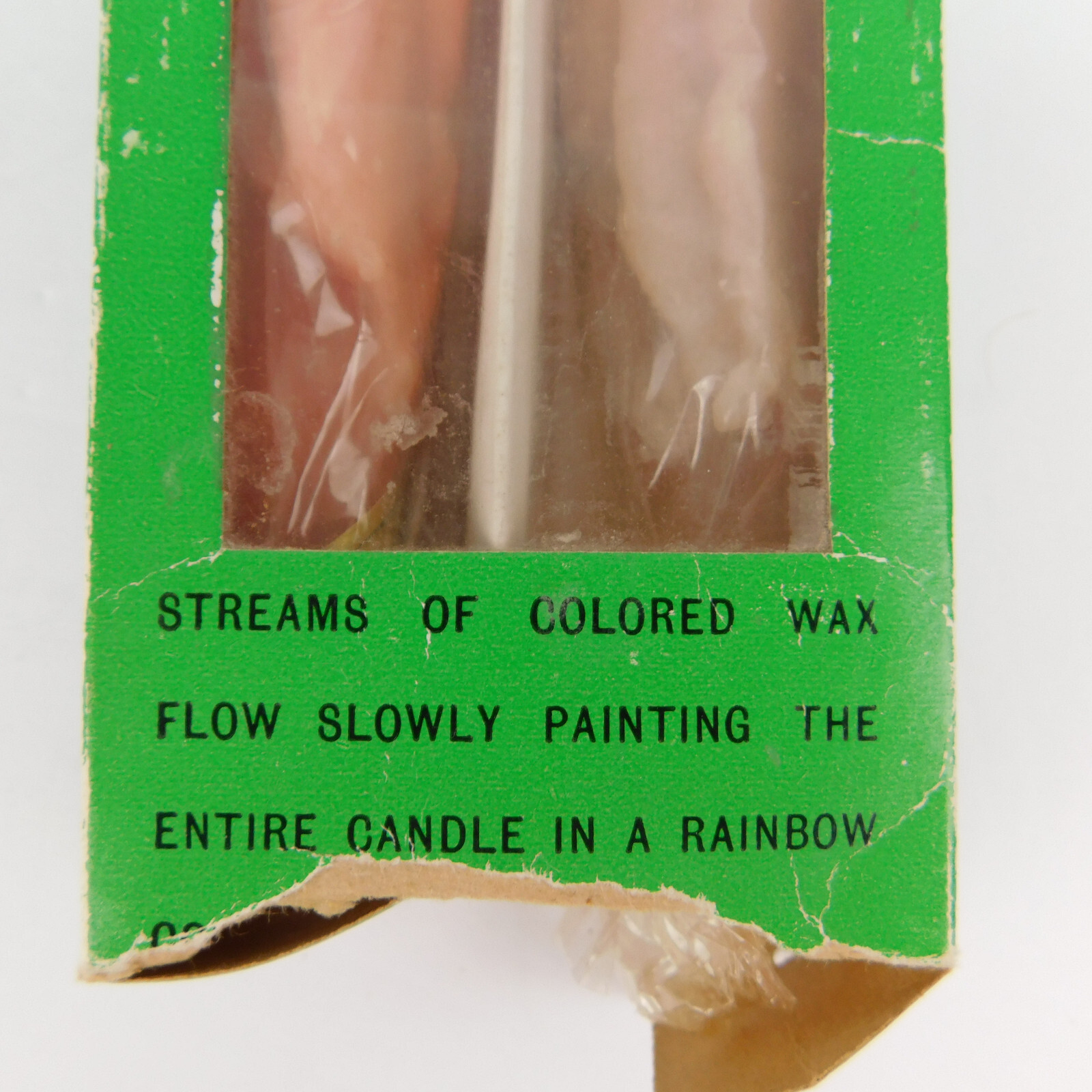 Vintage COLOR DRIP RAINBOW CANDLES – 2 pack of 12 Inch -Hong Kong NOS