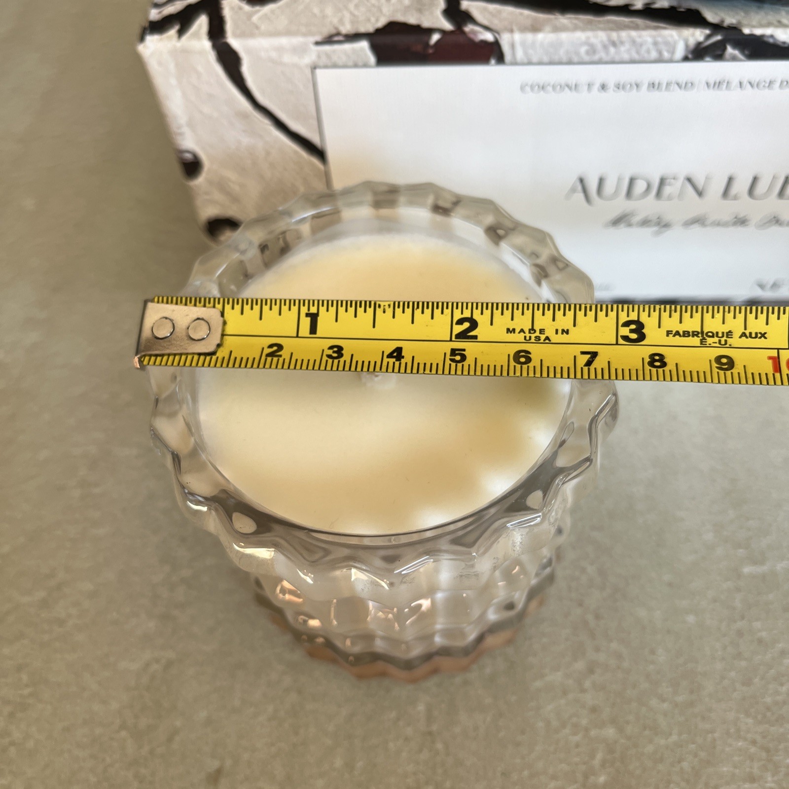 AUDEN LUEUR HOLIDAY CANDLE TRIO (3) Coconut & Soy Blend Mini Scented Candles