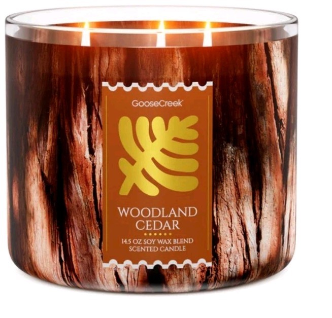 Woodland Cedar Goose Creek Soy Candle 3 Wicks