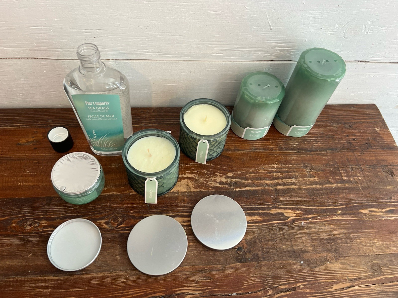 Pier One “sea Grass” Candle And Scent Collection. All Brand New With Tags.