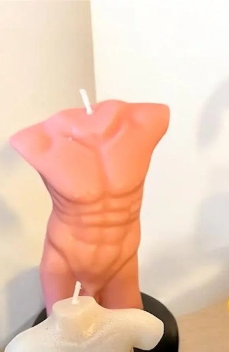 Body Shaped Scented Candle Soy Wax Female Torso Candle Romantic Decor Novelty