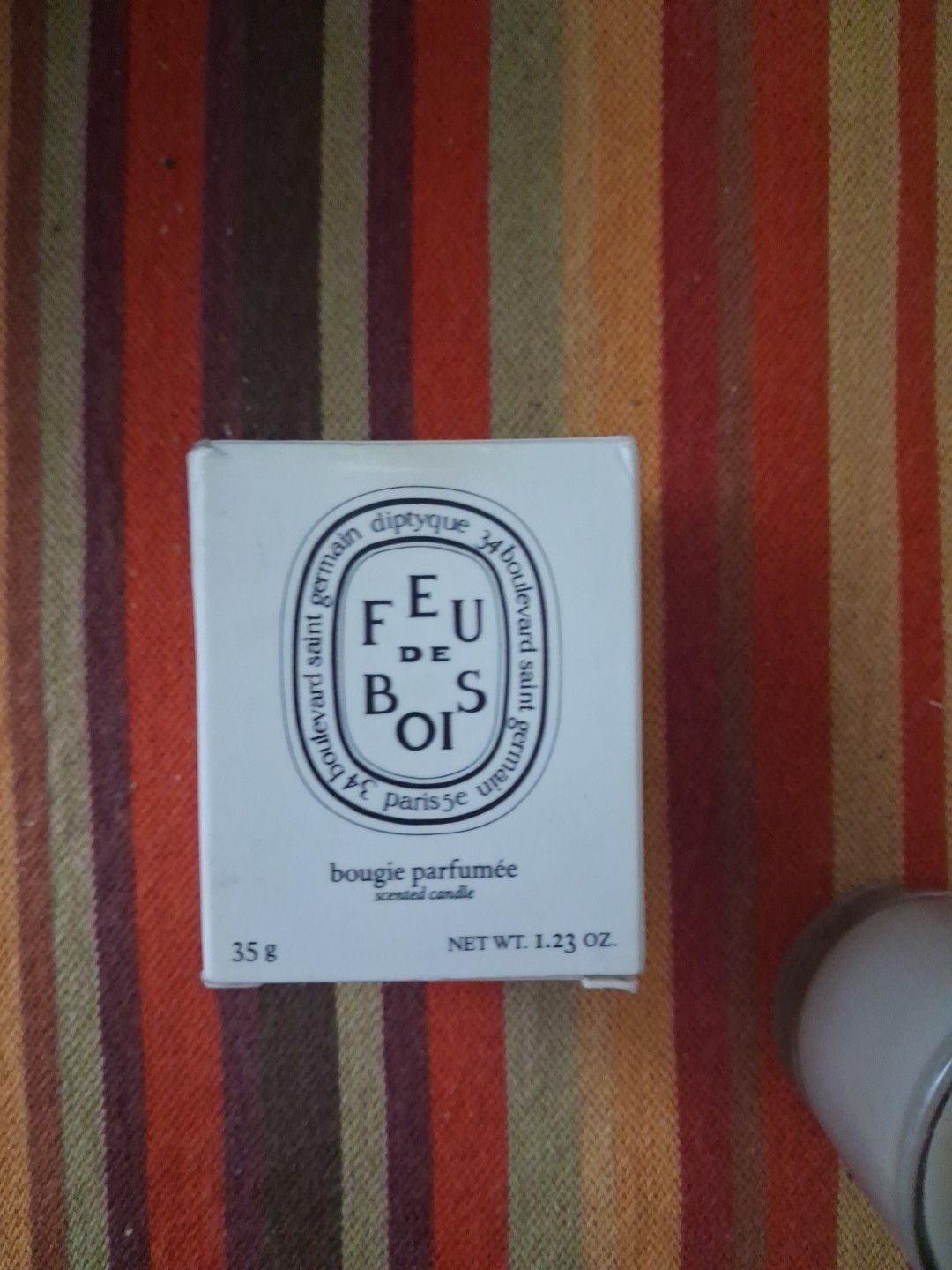 diptyque Feu de Bois Scented Candle Wood Fire 35g 1.23 oz White Wax