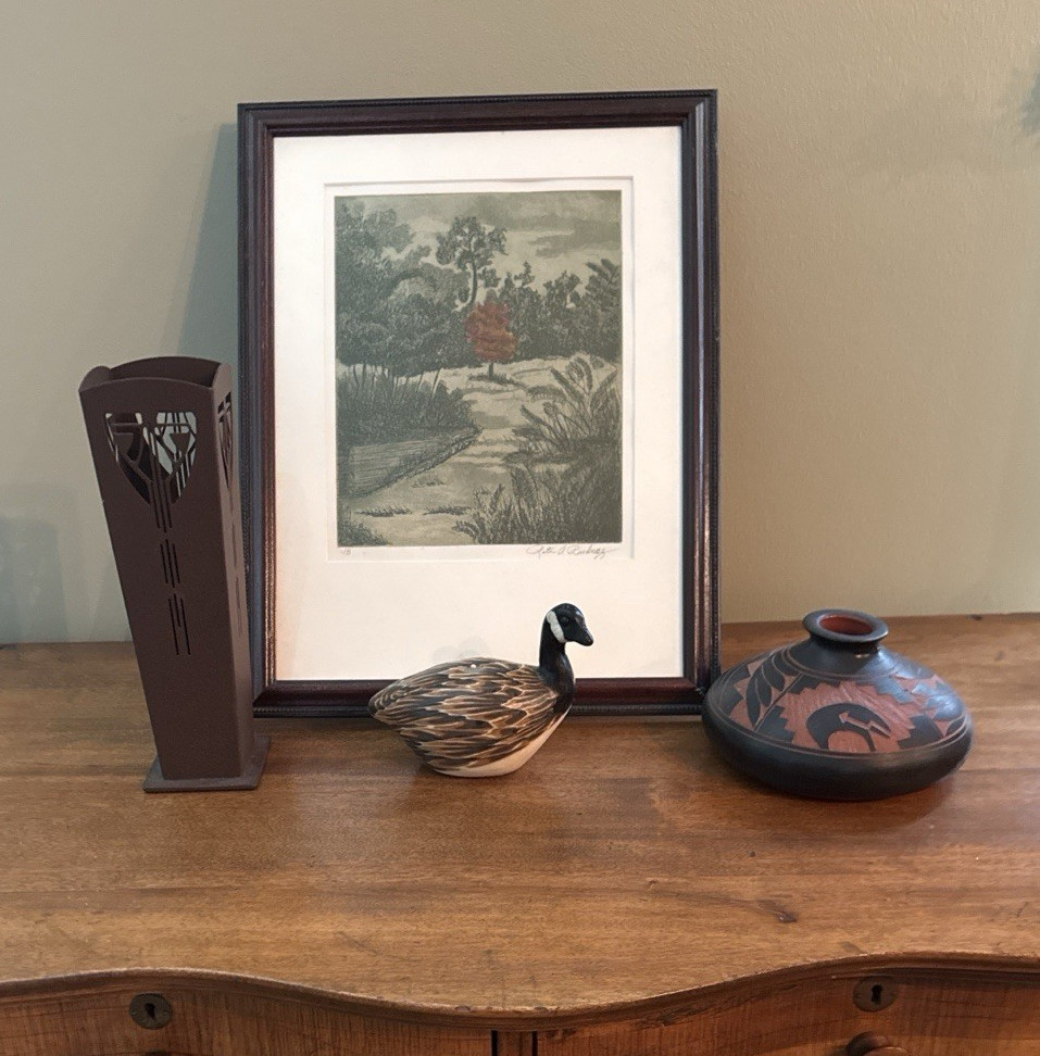 Vintage Canada Goose Figural Candle Marbled Wax Bird Lake House Cabin Decor