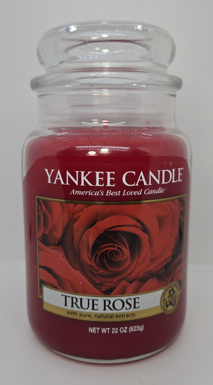 Yankee Candle True Rose Large Jar Candle 22 oz Retired Scent