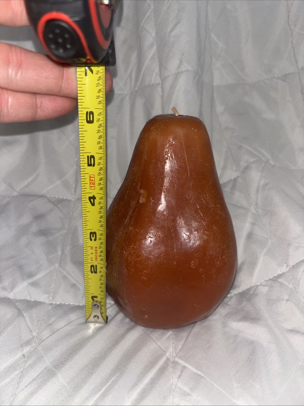 Retired NOB Restoration Hardware 6 Inch Orange Pear Made in Thailand Unused