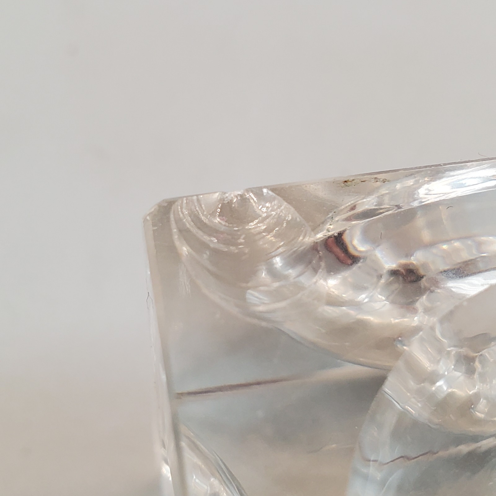 Ice Cube Candle Holders Set of 6 Glass Mid Century Modern MCM Vintage