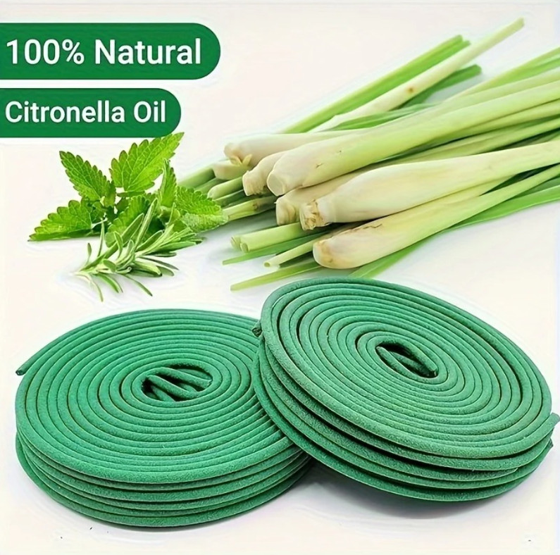 20pcs Scented Candles with Stand Natural Lemongrass Fragrance Outdoor Use – NEW