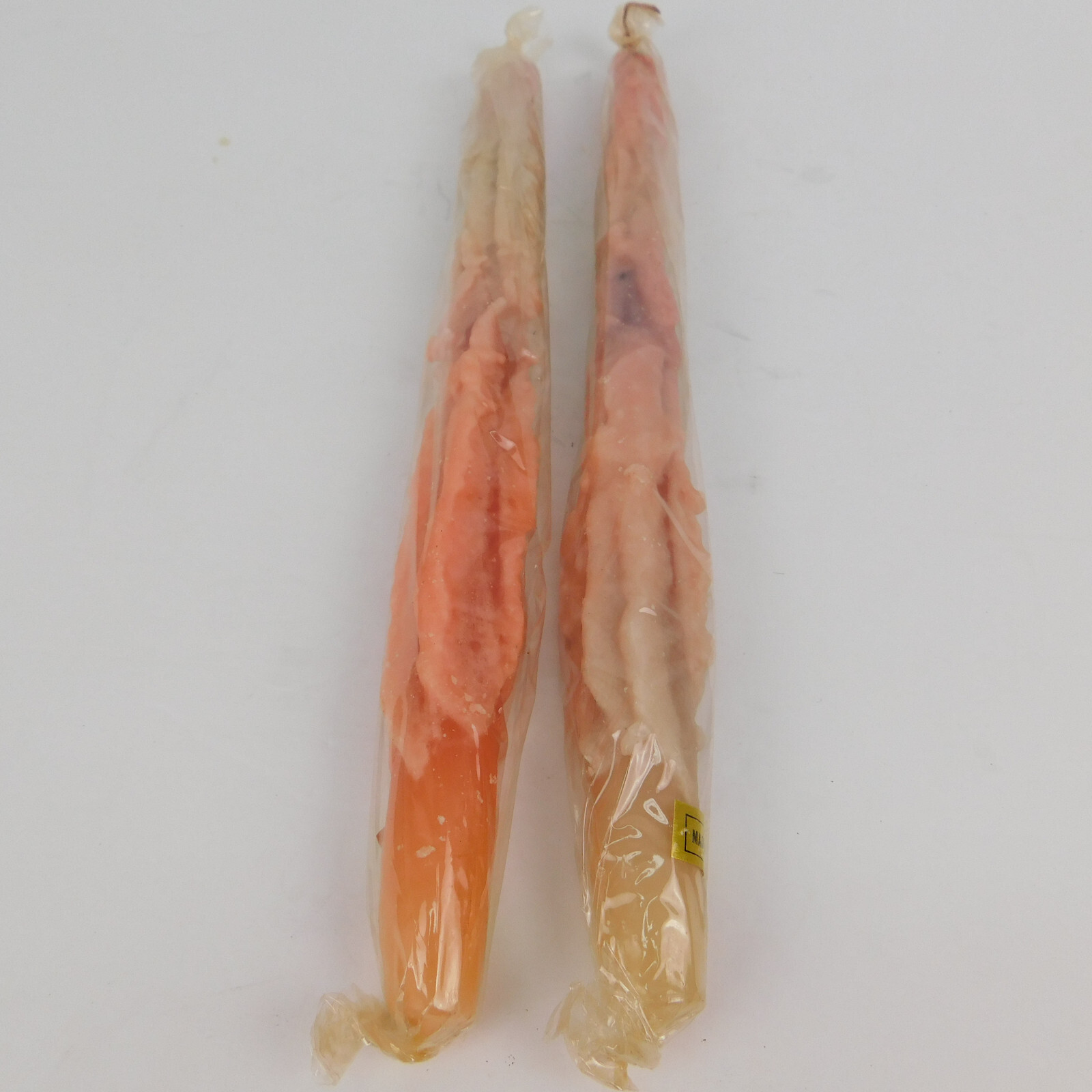 Vintage COLOR DRIP RAINBOW CANDLES – 2 pack of 12 Inch -Hong Kong NOS