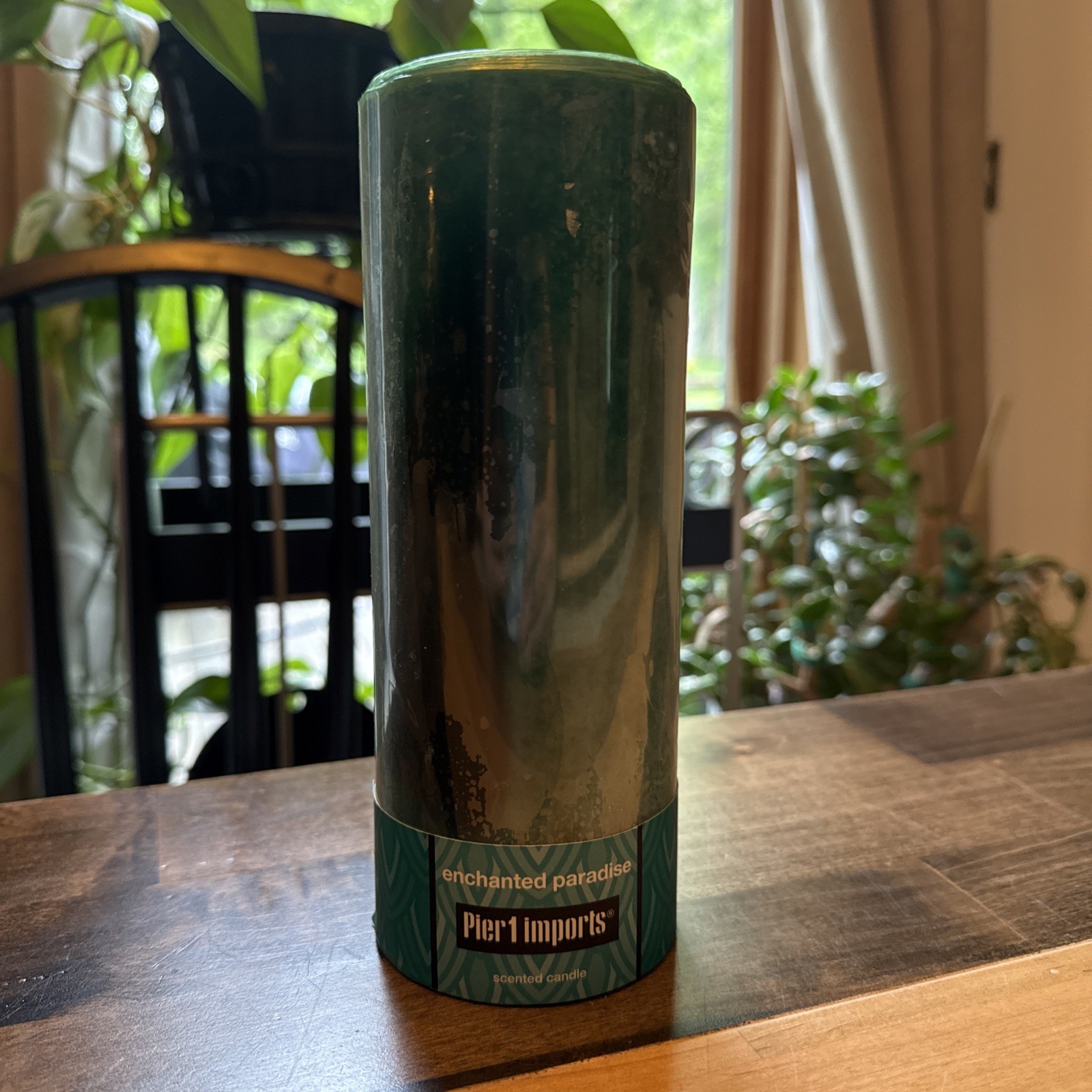 *Vintage/NOS* Pier 1 Imports Enchanted Paradise Scented Candle, 3”x 8″ Tall