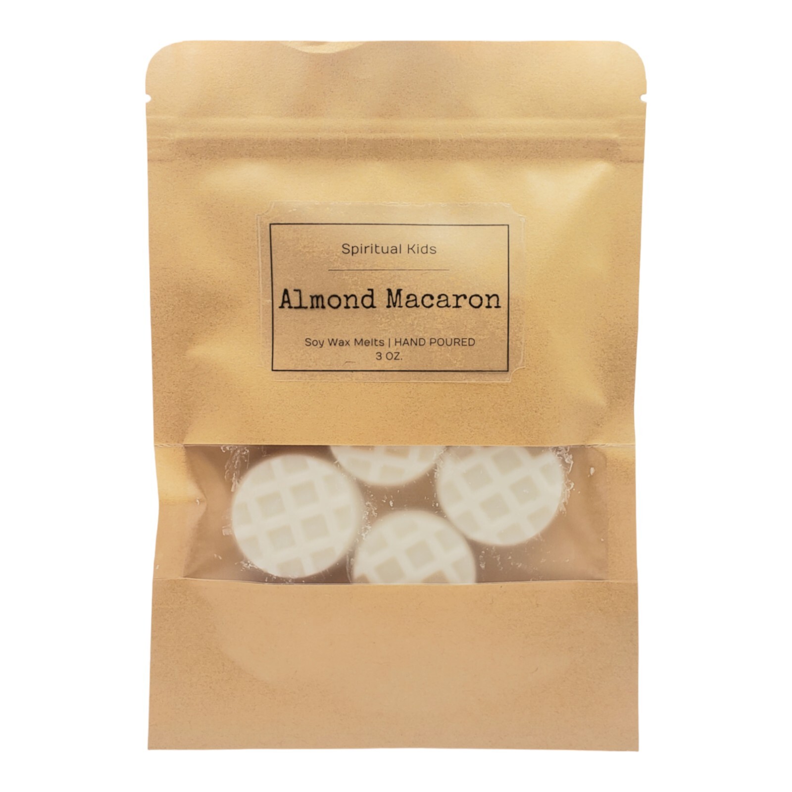 Almond Macaron Soy Wax Melts 3oz | Food Wax Melts | Waffle Shaped