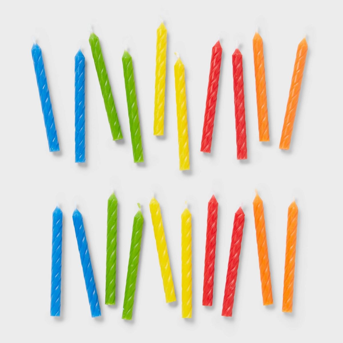 20ct Classic Colors Birthday Candles