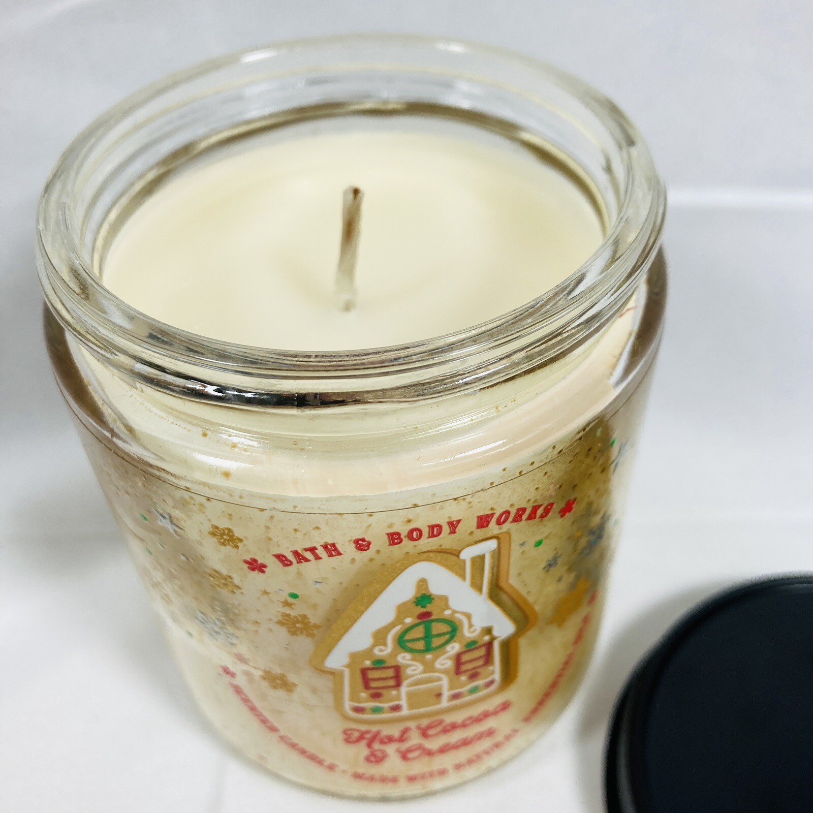 NEW Bath Body Works Hot Cocoa & Cream 7oz Single Wick Candle Mason Jar Twist Lid