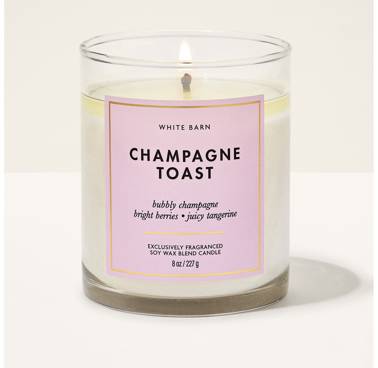 Bath & Body Works CHAMPAGNE TOAST Lot Of 2 Scented Single Wick Candles 7 oz NEW