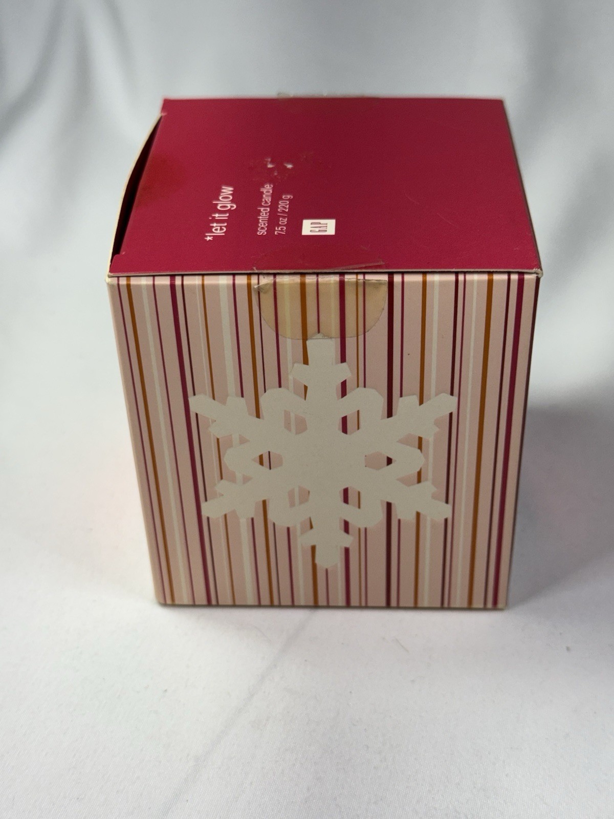 Gap Let It Glow Candle 7.5oz Holiday Scented Bougie Parfumee Vintage Rare NEW