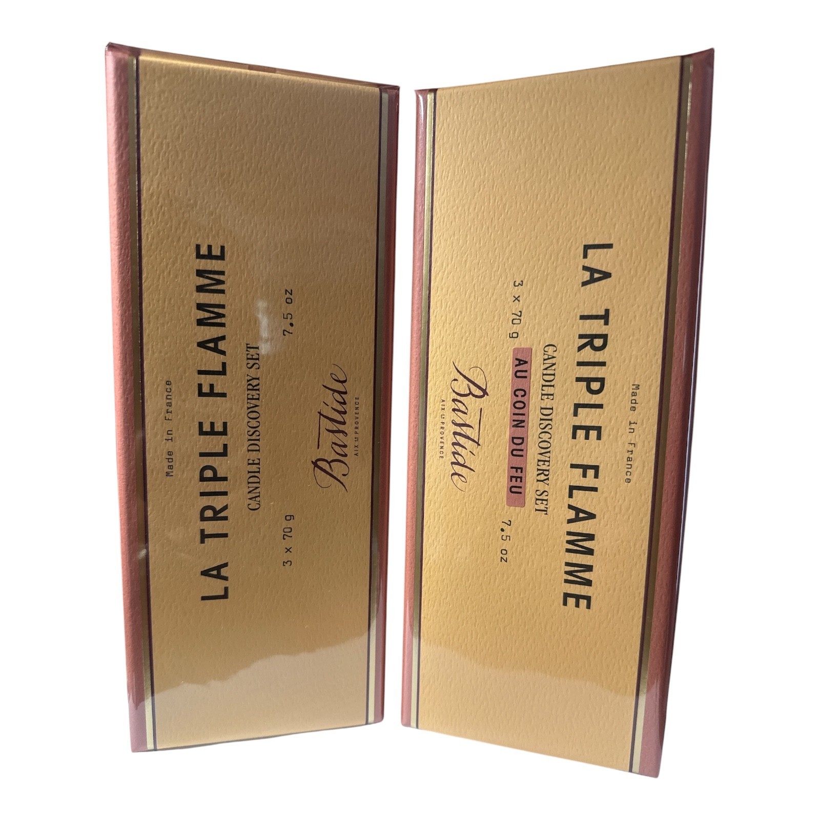 BASTIDE LA TRIPLE FLAMME CANDLE DISCOVERY SET, 7.5 OZ X3 SEALED BOX