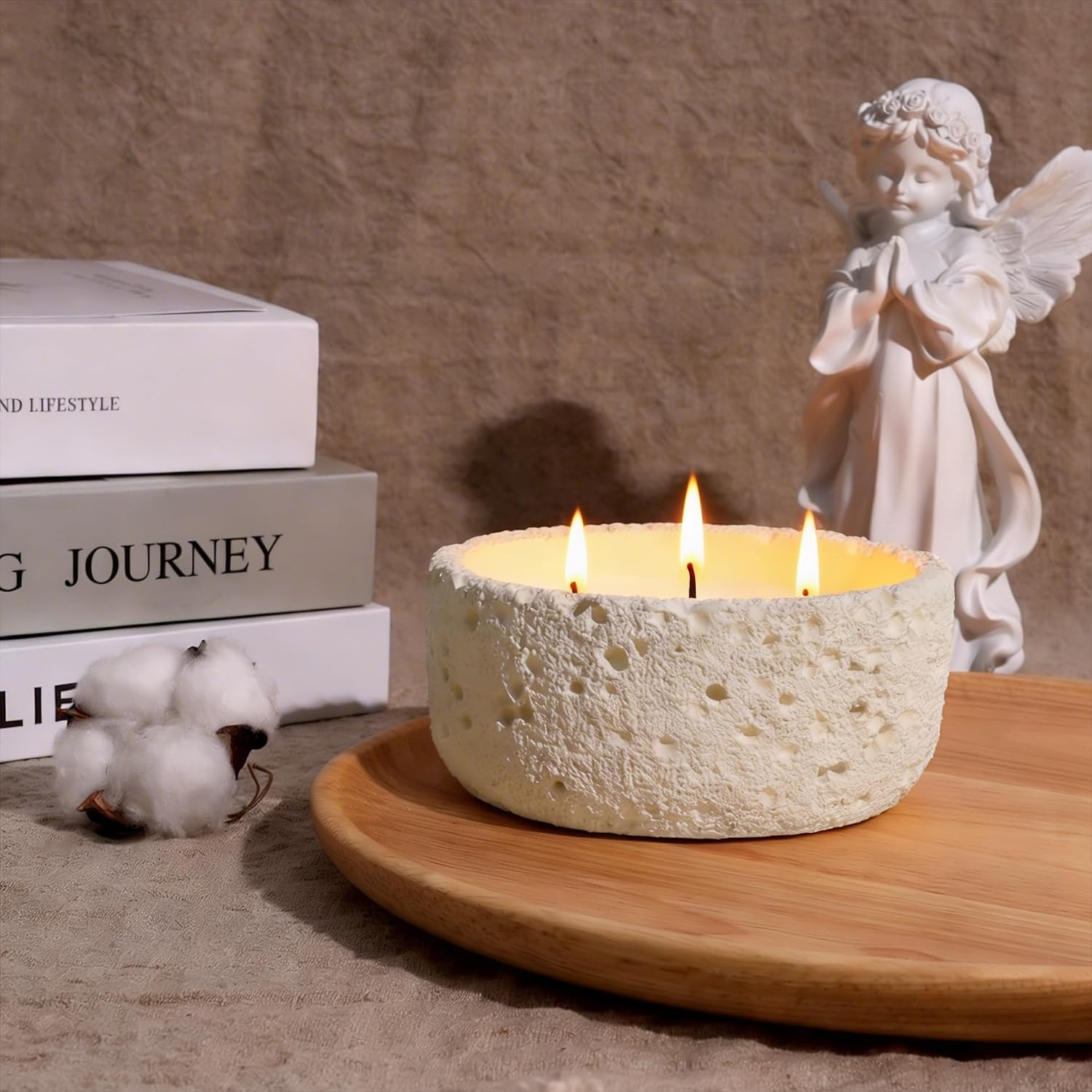 20Oz Large Scented Candle – Vanilla Dreamscape, 3 Wick Non Toxic Soy Candles for