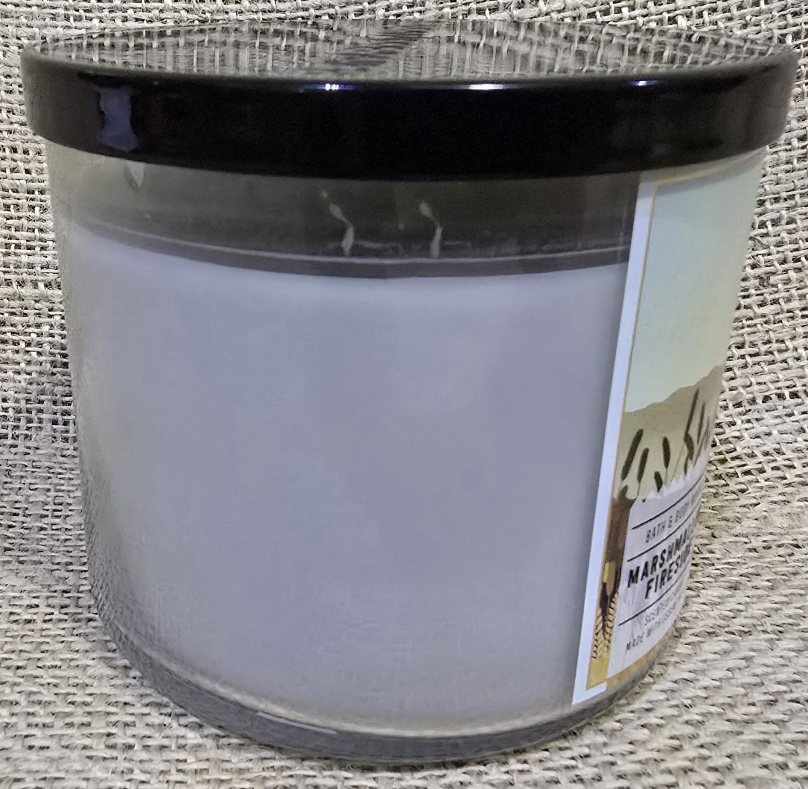 Bath & Body Works MARSHMALLOW FIRESIDE 🔥 3 Wick WHITE BARN Candle 25-45 Hrs YUM