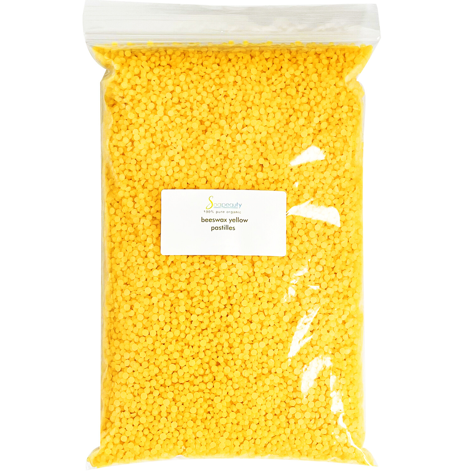 Yellow Beeswax Pastilles Beads 100% Pure & Natural for Lip Care, Body, Candles