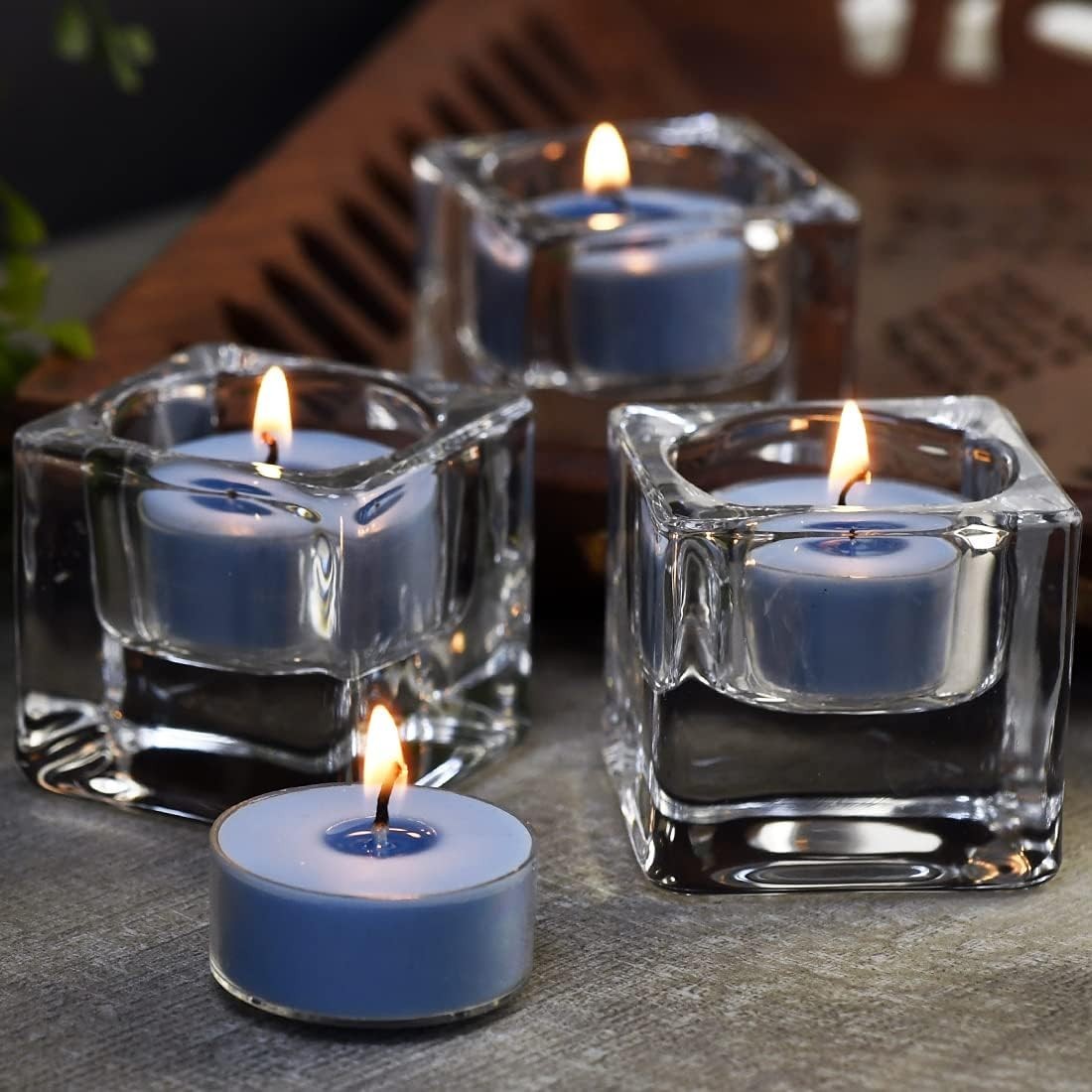 Romantic Ocean Breeze Scented Candles – 4 Hour Burn, Set of 12 for Home Décor