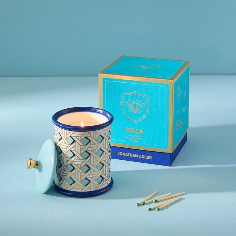 RARE NWT 100% Authentic Jonathan Adler Gilded Wasp Scented Candle Luxury Premier