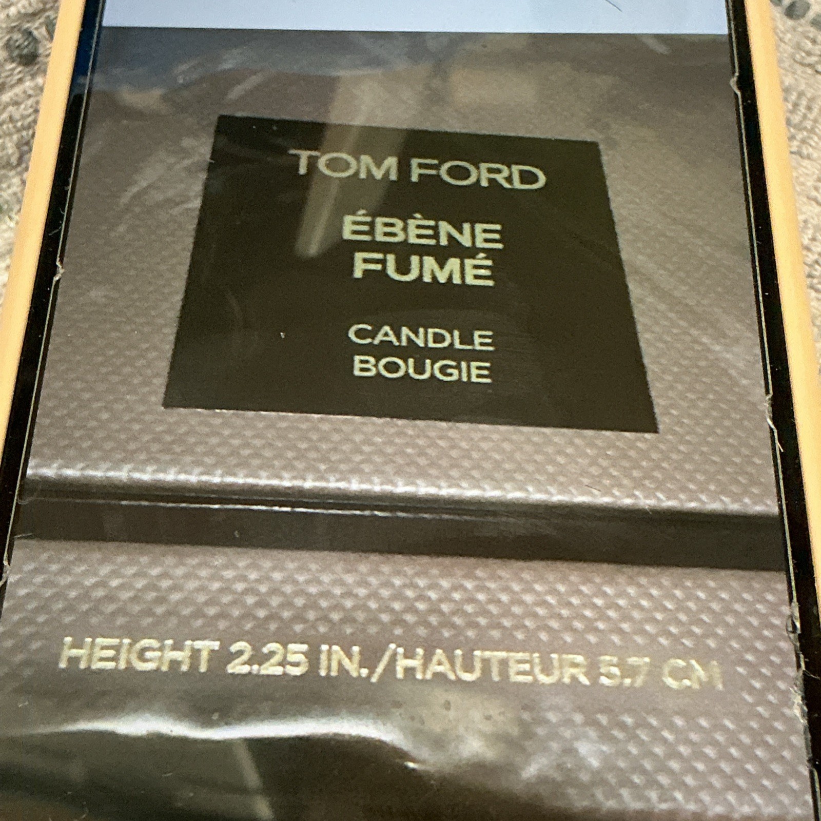 Ebene Fume Candle Bougie By Tom Ford Height 2.25 In / 5.7 cm ( 2022)