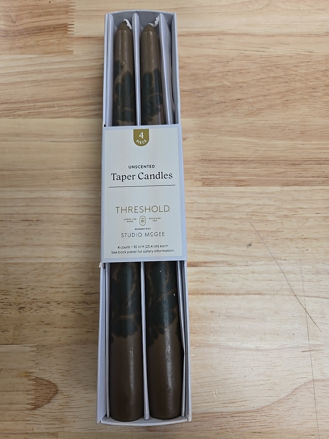 4pk Taper Set- Threshold designed with Studio McGee Brown Floral Design – NEW