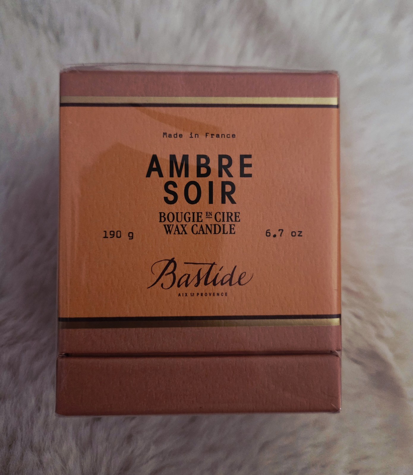 Anthropologie Bastide Ambre Soir Scented Candle 6.7 Oz New Sealed Retail $68 🕯️
