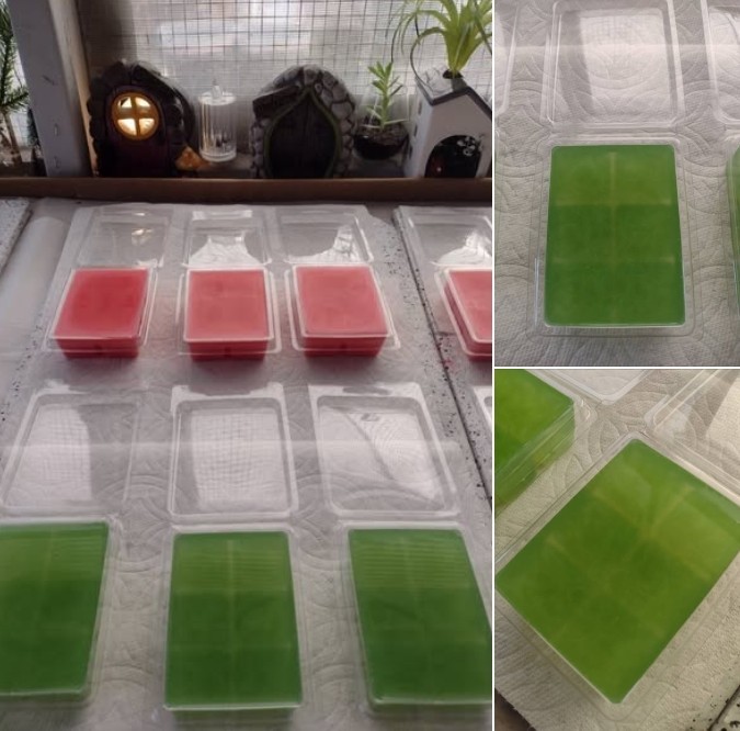 Handmade Scented Wax Melts in a Clamshell Soy & Beeswax Premium Fragrance Oils