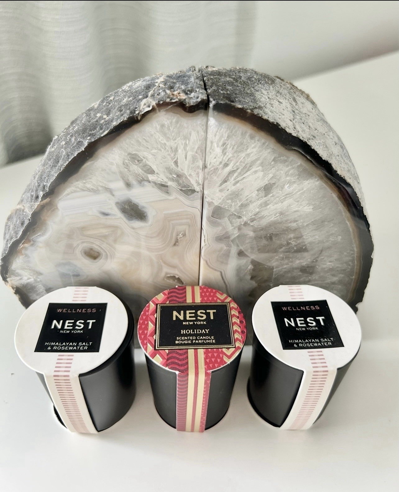 Nest 3 Small Travel Size Scented Candles in Scent Holiday & Wellness