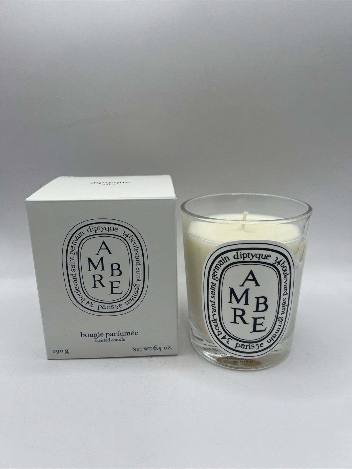 Diptyque Ambre Bougie Parfumee Luxury Scented Candle 6.5oz New In Box