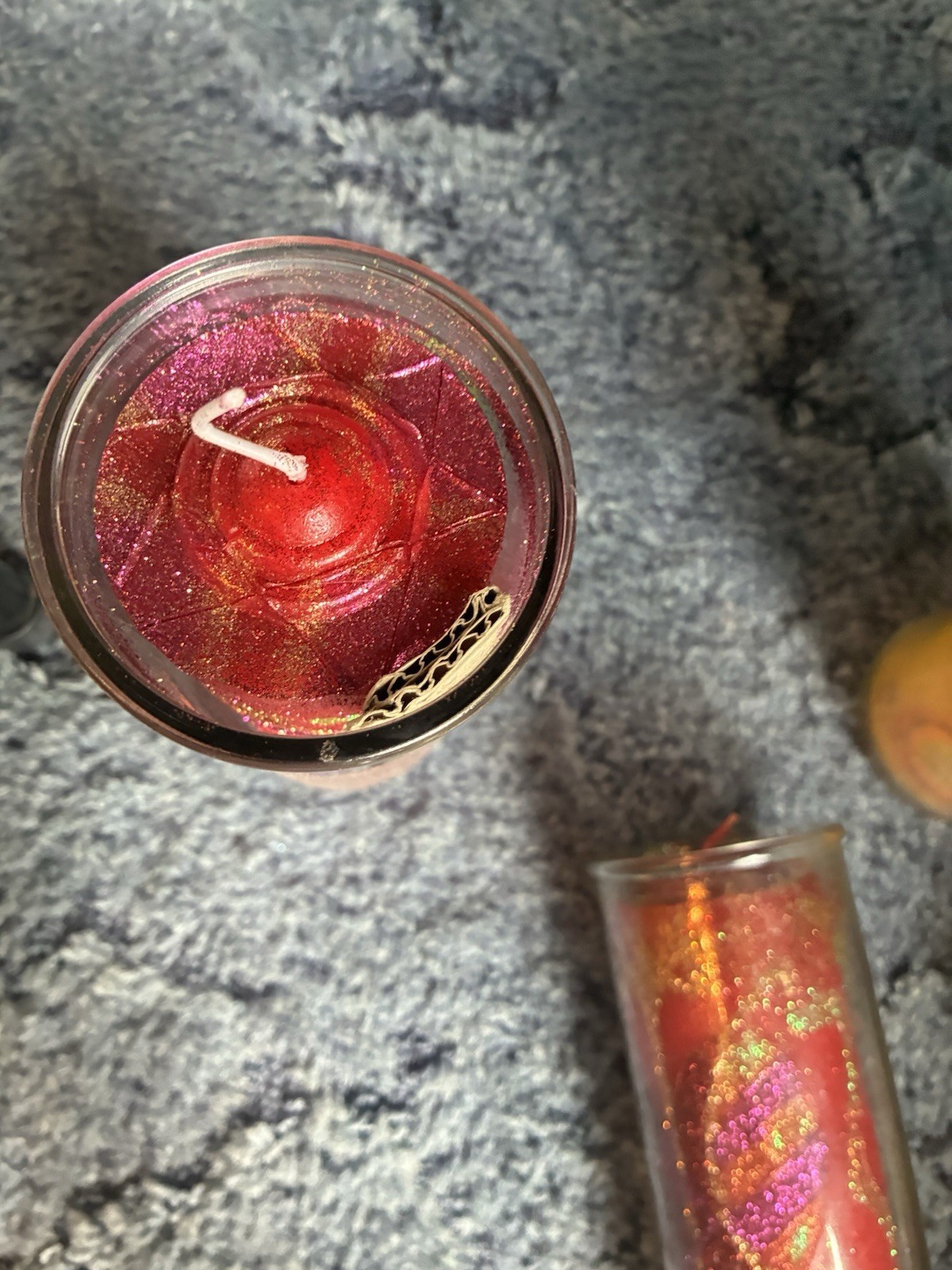 Mandala Glass Pillar Candles