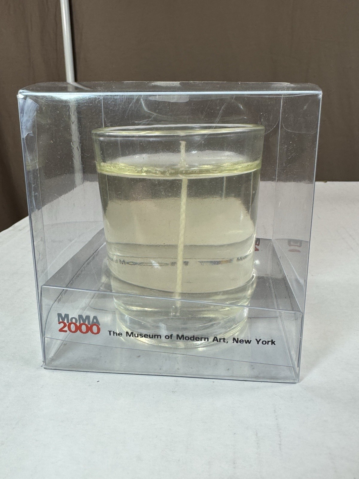 MoMA 2000 Gel Jelly Candle New in Box, Museum of Modern Art New York City