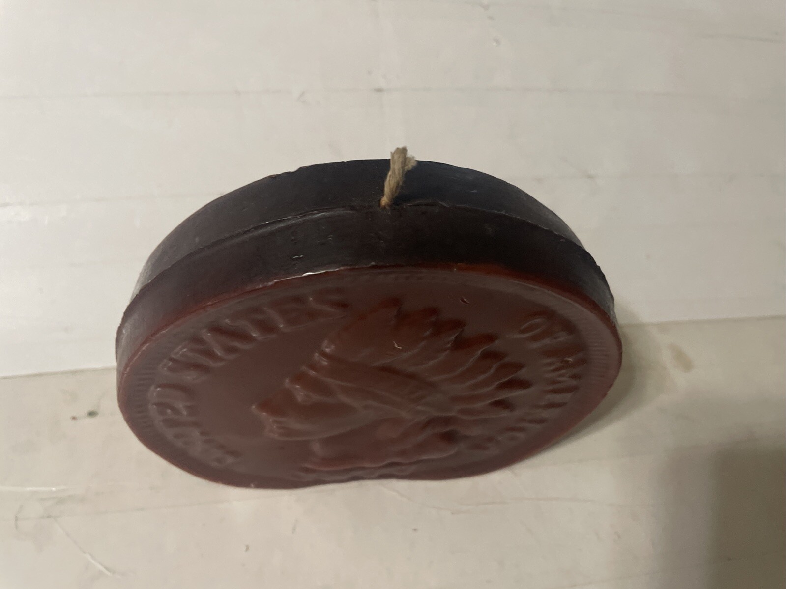 Vtg Indian Head Penny Cent Unused Wax Candle Rare