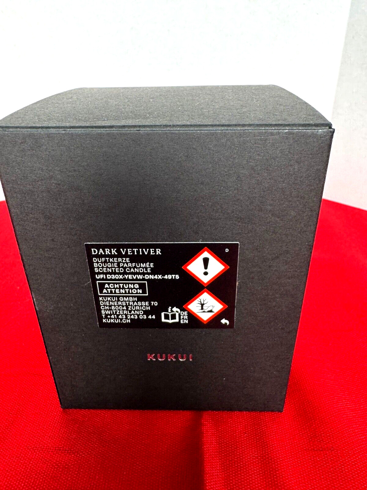 Tudor Candle Scented Black Glass Lid Authentic Unused Height 4 inches Gift Box