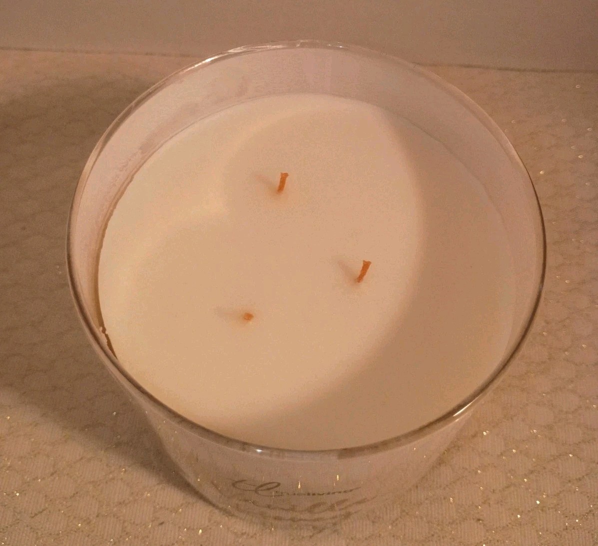 Set Of 4 TRUE LIVING ~VANILLA HONEY ~ 3WICK SCENTED CANDLES 14.5oz Brand New