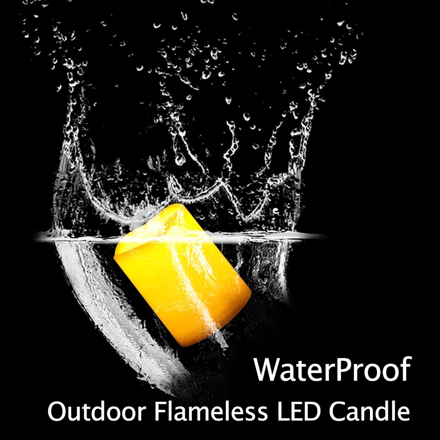 Cordless Waterproof Electric Candles for Patio, Yard and Holiday Celebrations