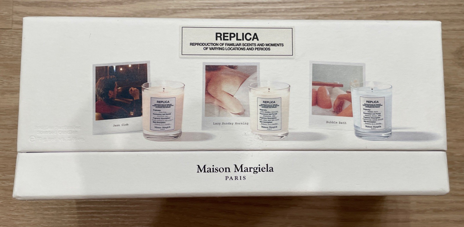 Maison Margiela REPLICA 3 Candle Set Jazz Club, Lazy Sunday Morning, Bubble Bath