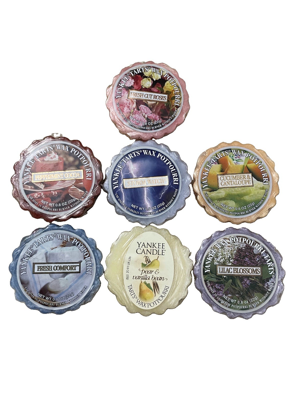 Assorted LOT OF 7 Yankee Candle Potpourri Tarts Candle Wax Melts – FREE SHIP!
