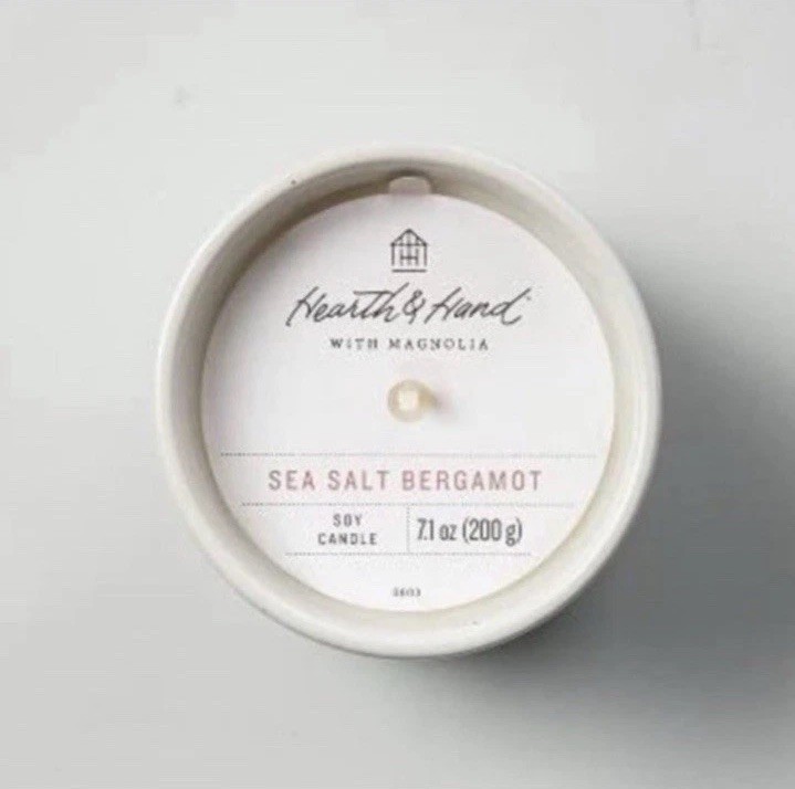 9oz Sea Salt Bergamot Powder Coated Metal Candle – Hearth & Hand™ With Magnolia