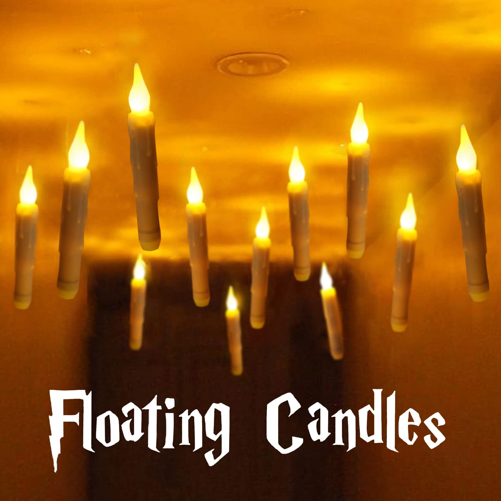 Floating LED Candles with Remote Control Halloween Decor Home Classroom Bedroom