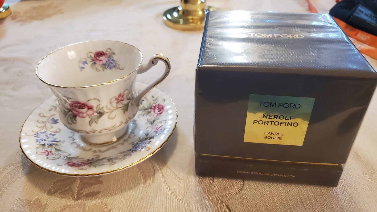 Tom Ford Neroli Portofino candle 2.25 in tall factory sealed new.