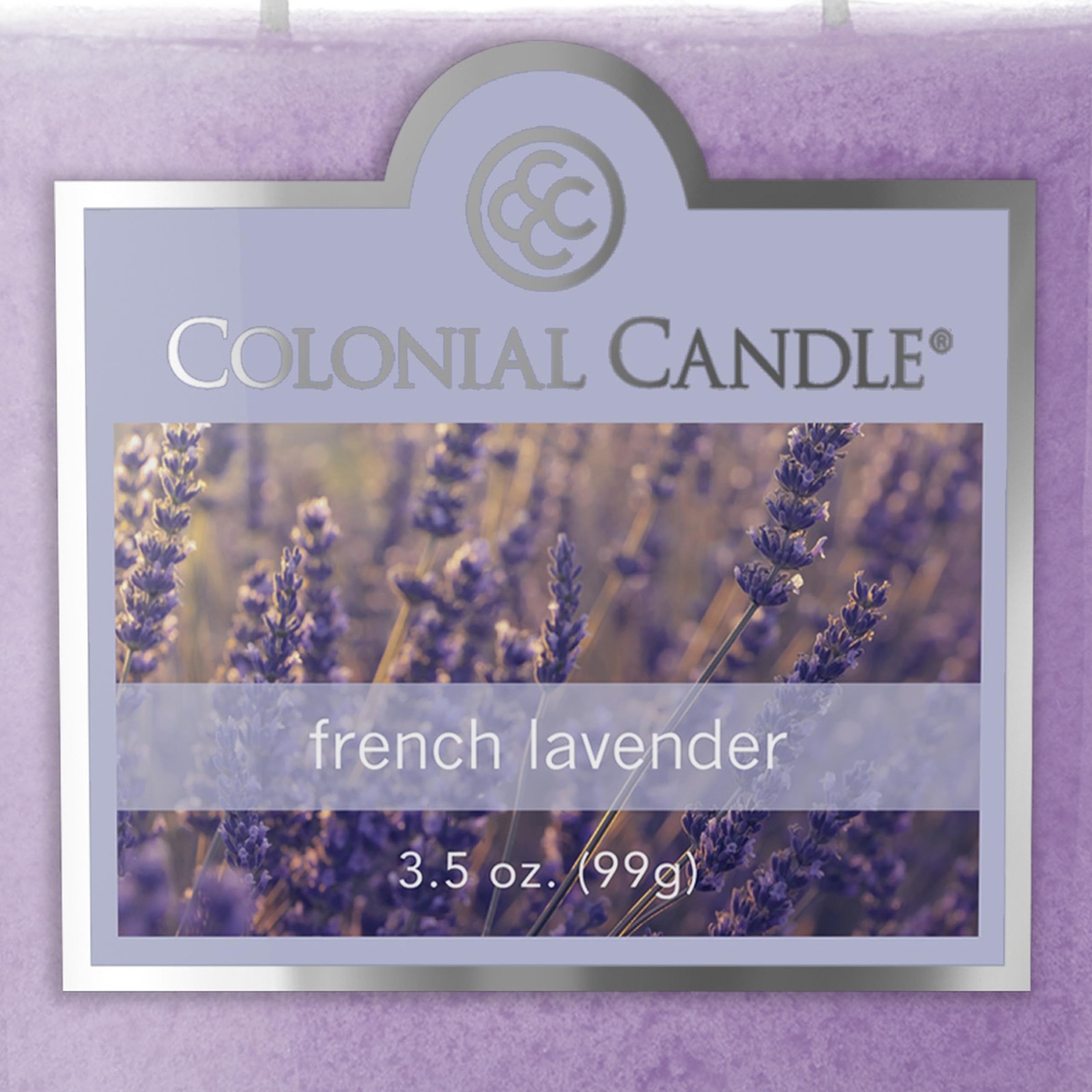 French Lavender Scented Jar Candle, 2 Wick, 3.5 oz, Mottled Wax