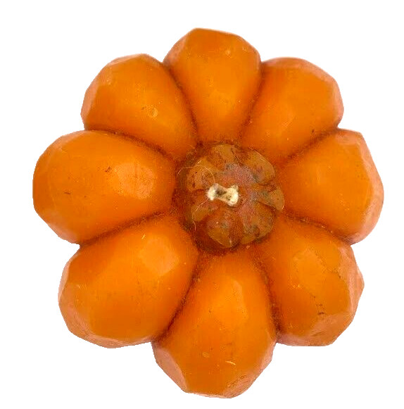 3 pumpkin shape Candles wax Halloween Farmhouse Fall Harvest Farmhouse Décor NEW