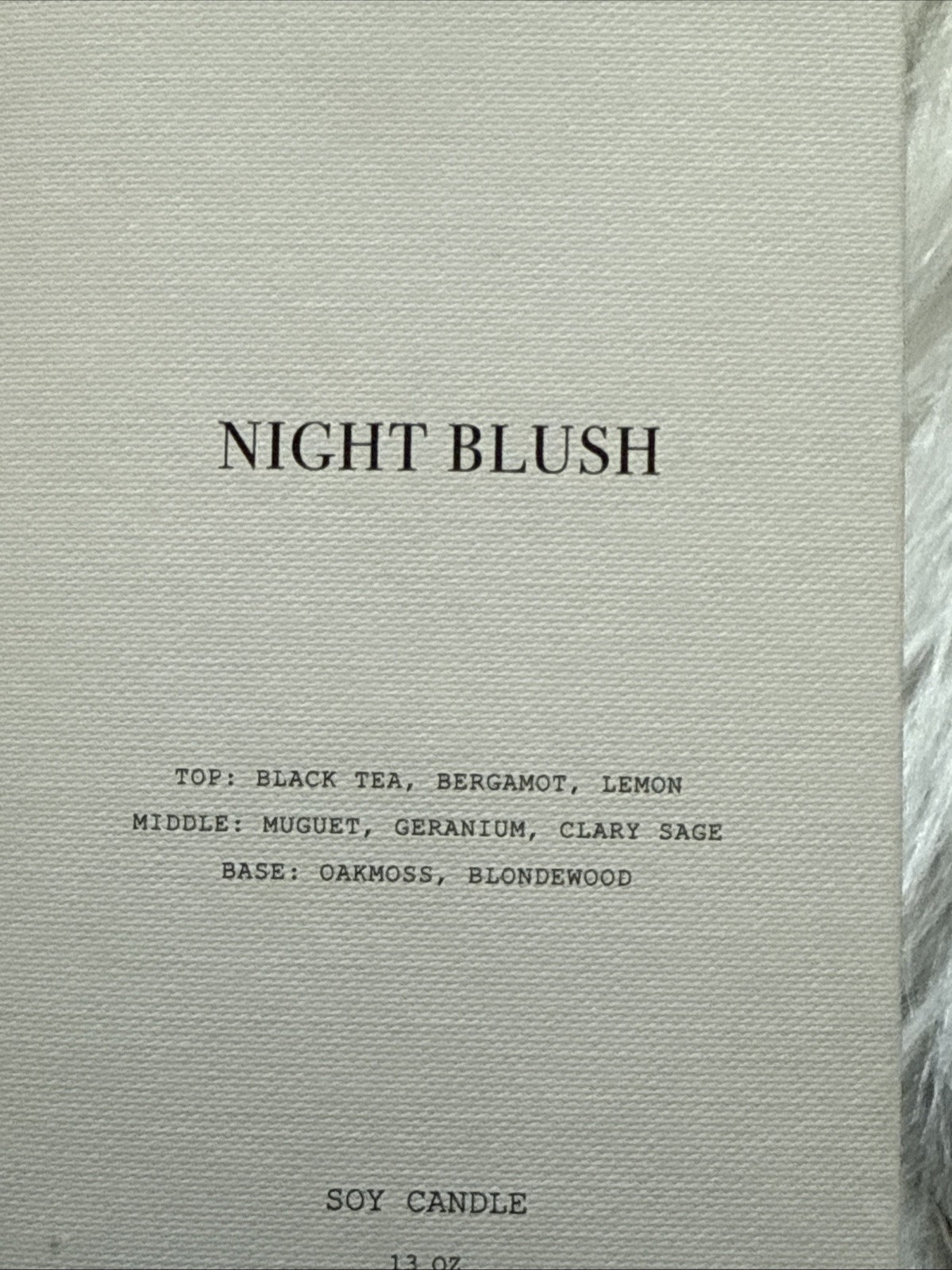 Urban Outfitters Out From Under Soy Candle Night Blush 13oz – AS IS