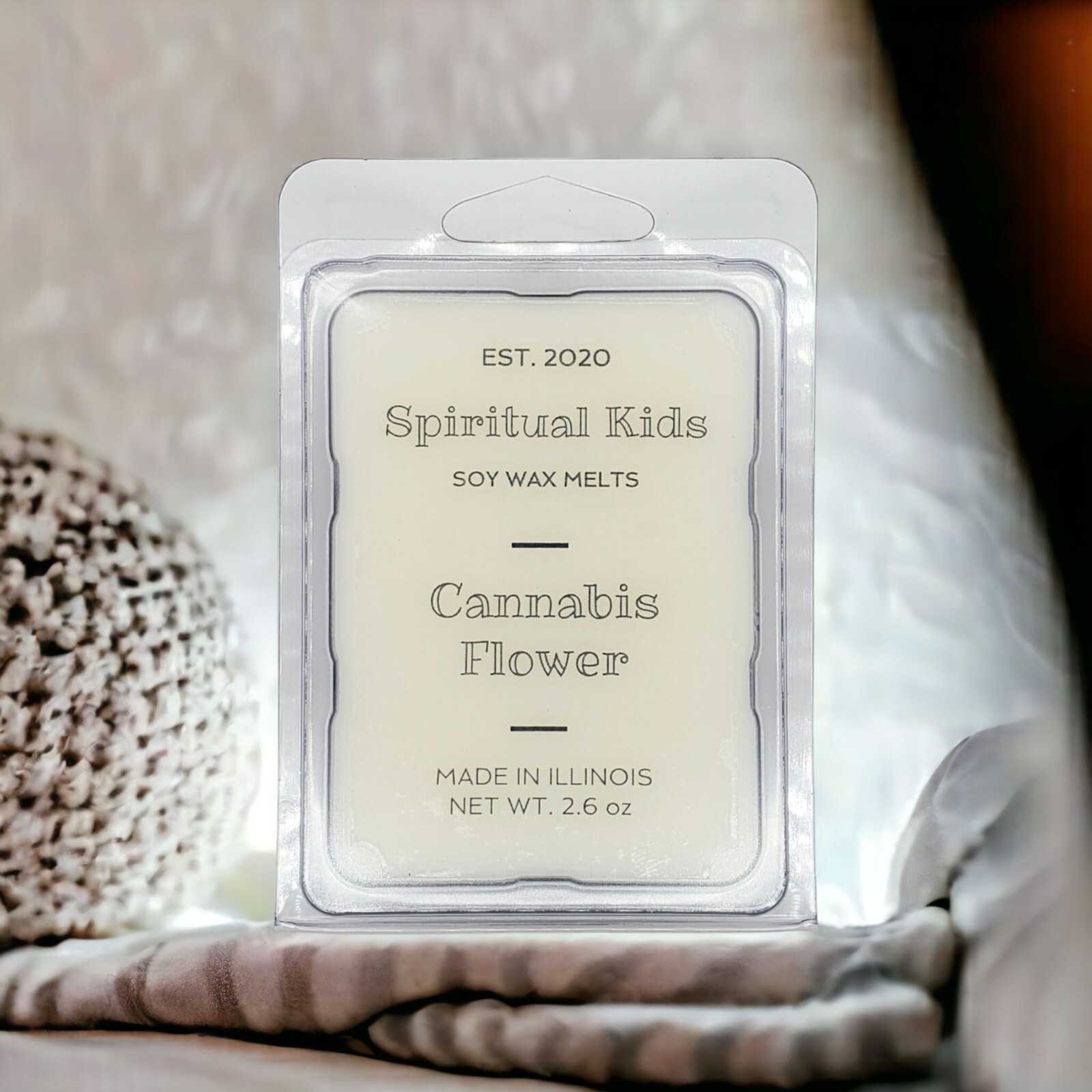 Cannabis Flower 2.6oz All Natural Soy Wax Melts 6ct Hand Poured Essential Oil